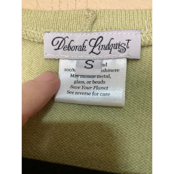 Deborah Lindquist 100% Recycled Cashmere Re Imagined Vest Tank Top Sz S - Picture 4 of 7